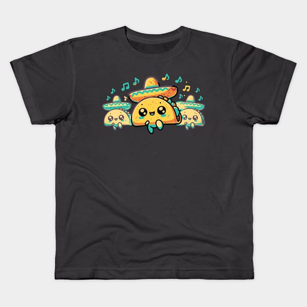 Cinco de Mayo Salsa Tacos Kids T-Shirt by The Friendly Introverts